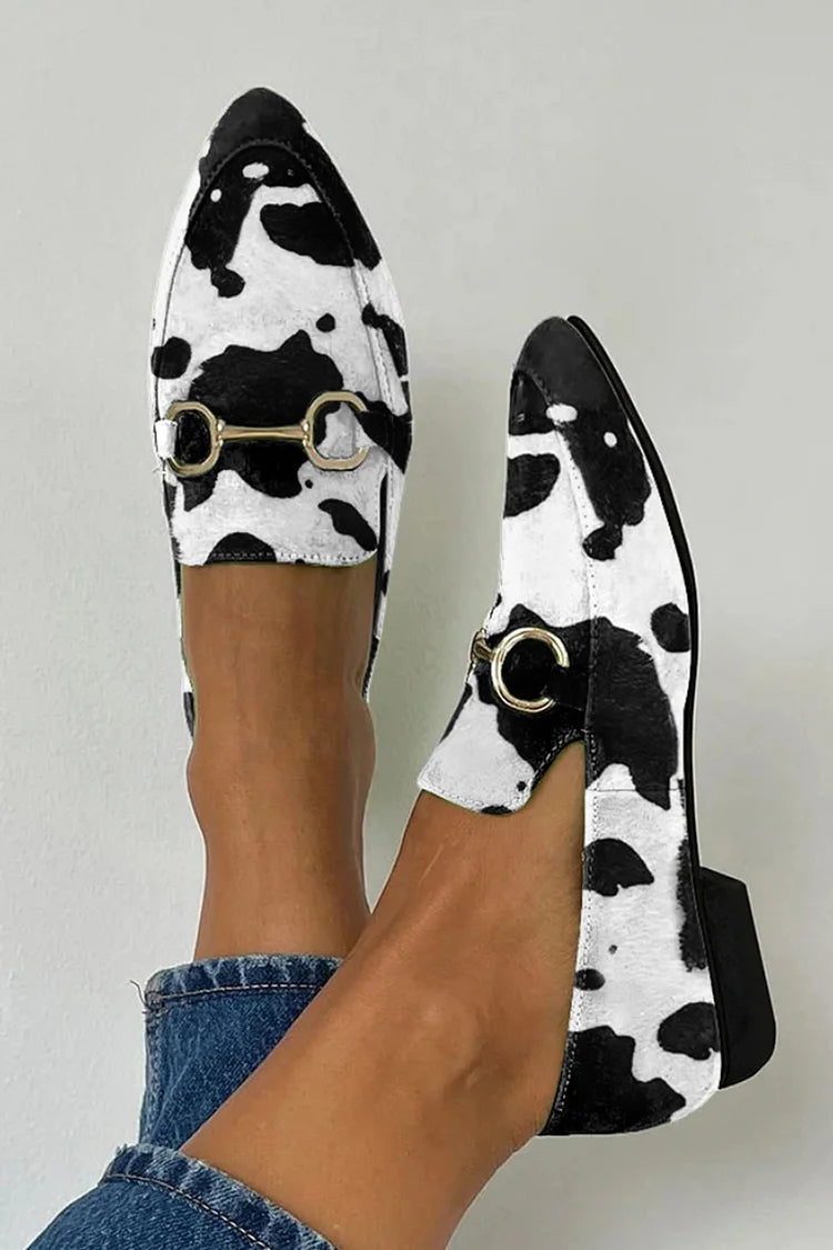 Margaret Robinson | Printed Loafer With Buckle