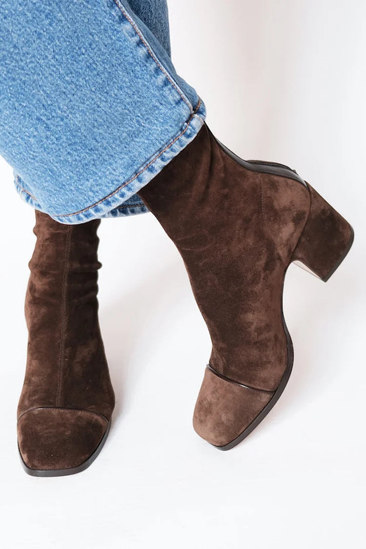 Margaret Robinson | Square Toe Heeled Boots