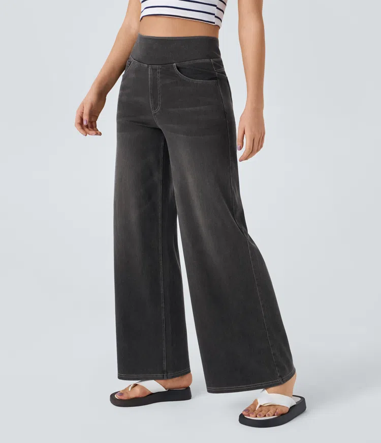 Margaret Robinson | Relaxed Fit Wide-Leg Jeans