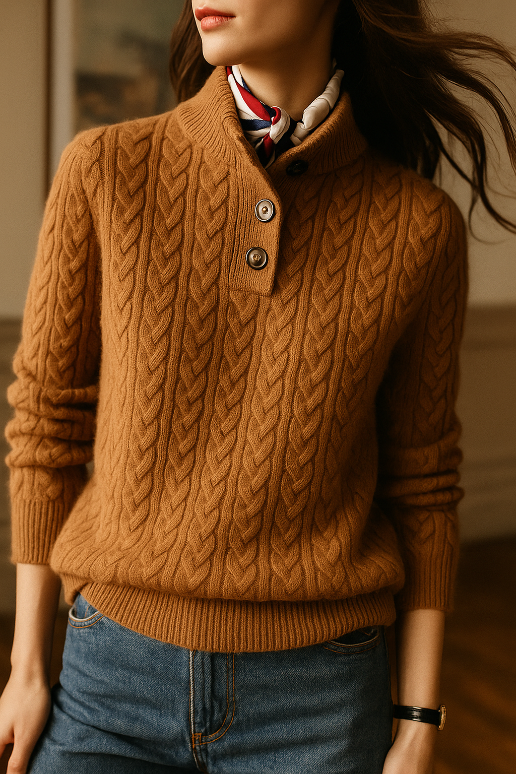 Margaret Robinson | Button-Up Sweater