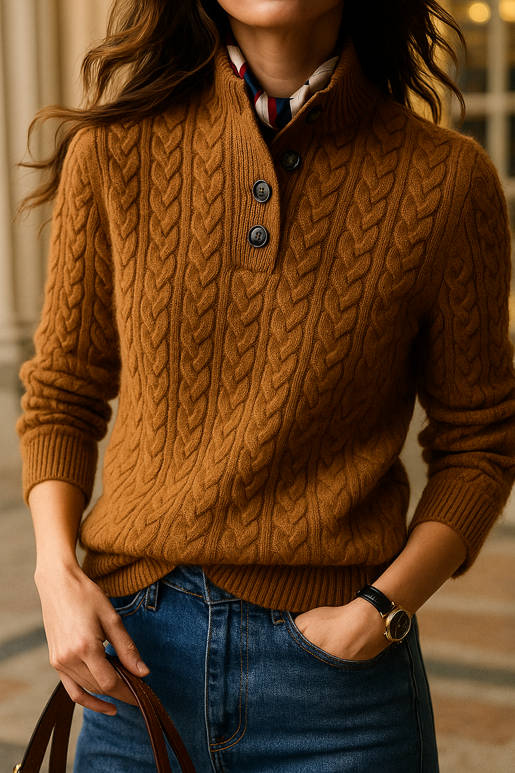 Margaret Robinson | Button-Up Sweater