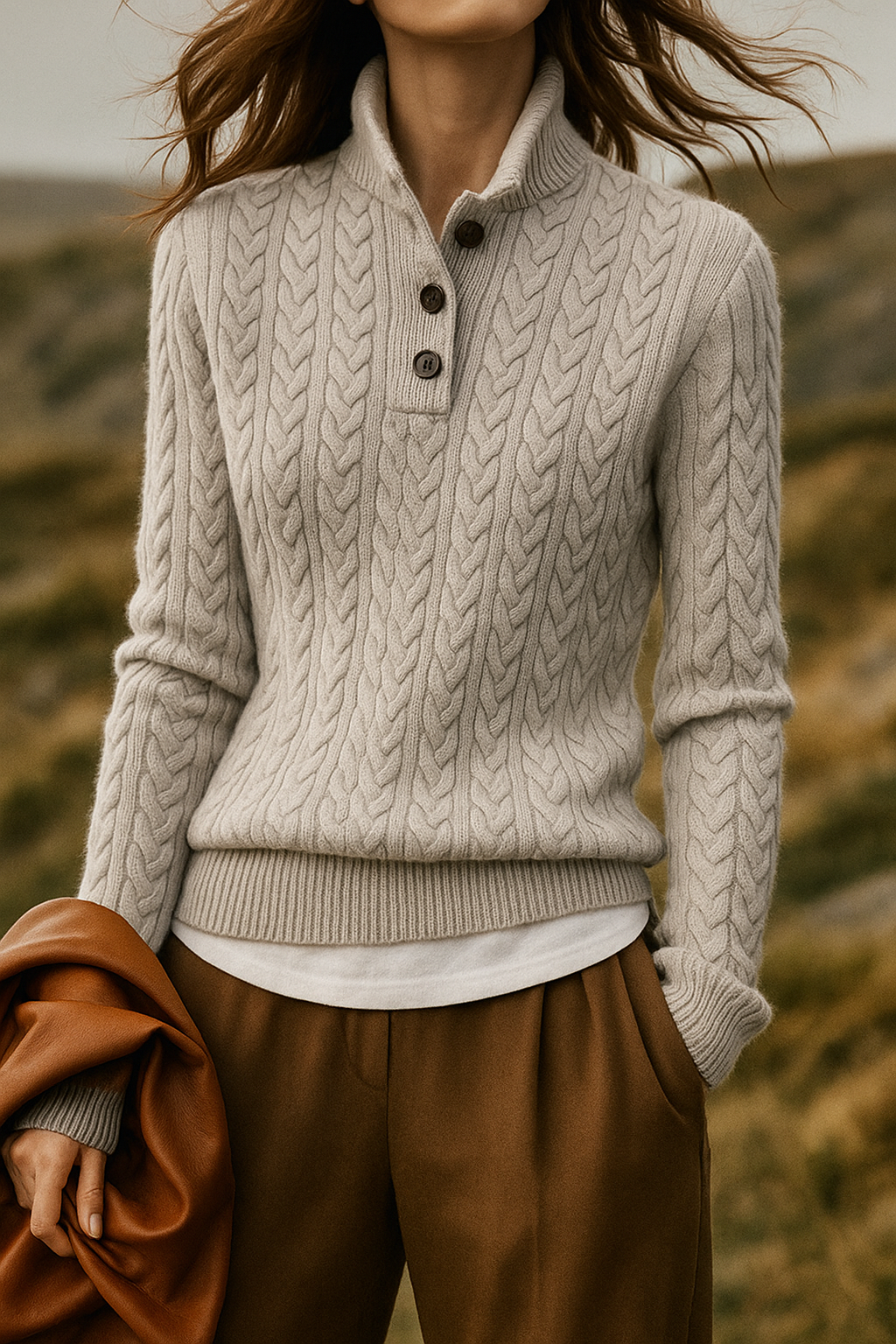 Margaret Robinson | Button-Up Sweater