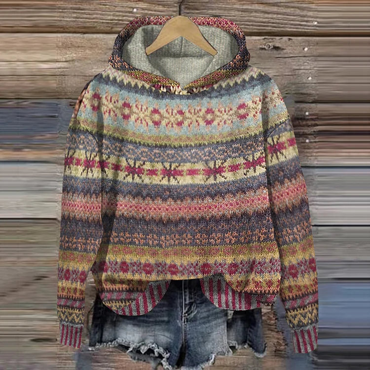 Margaret Robinson | Ethnic Retro Hoodie
