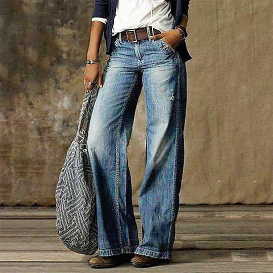 Margaret Robinson | Retro Wide Leg Jeans