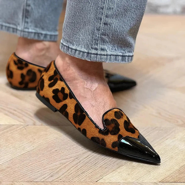 Margaret Robinson | Refined Animal Print Ballet Flats