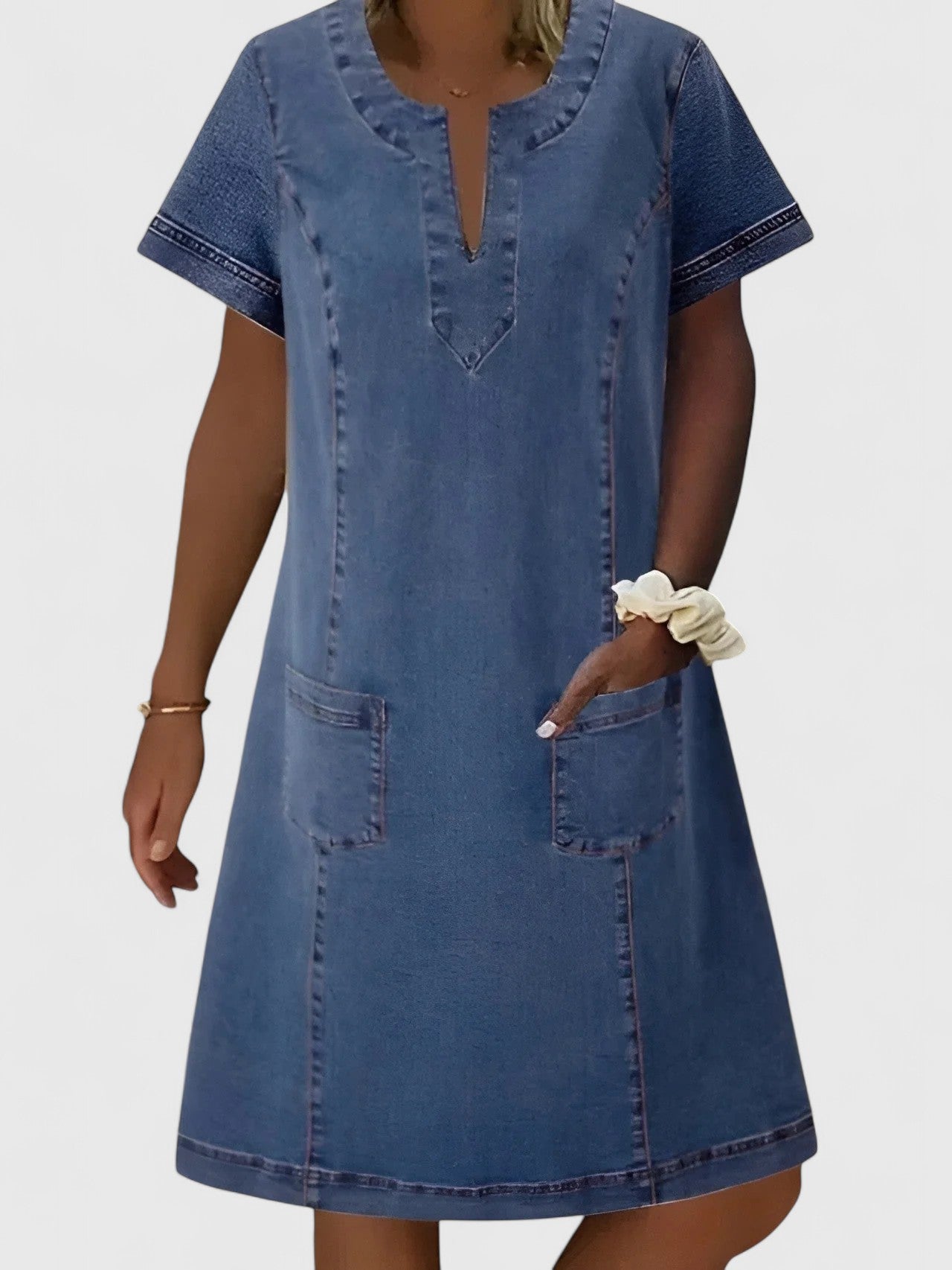 Margaret Robinson | Elegant Denim Dress