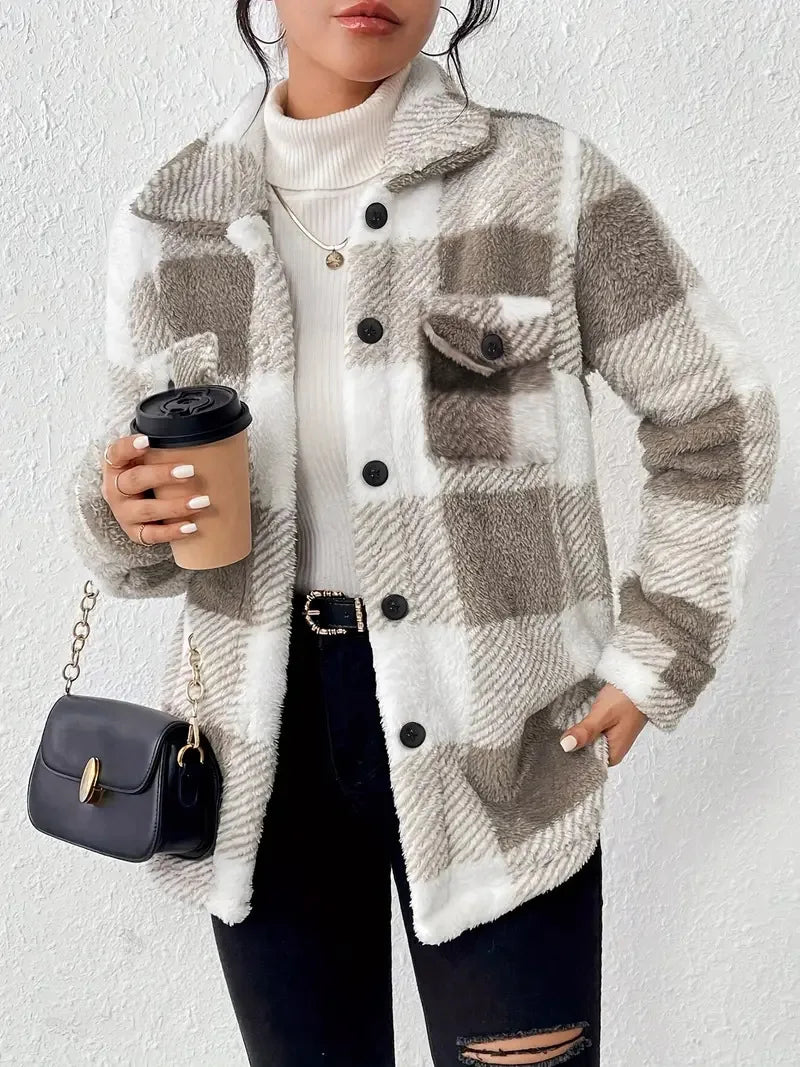 Margaret Robinson | Plaid Fleece Jacket