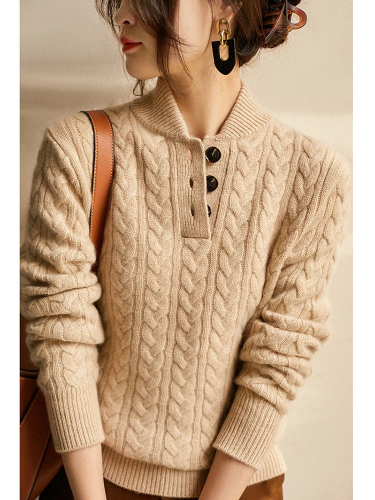 Margaret Robinson | Button-Up Sweater