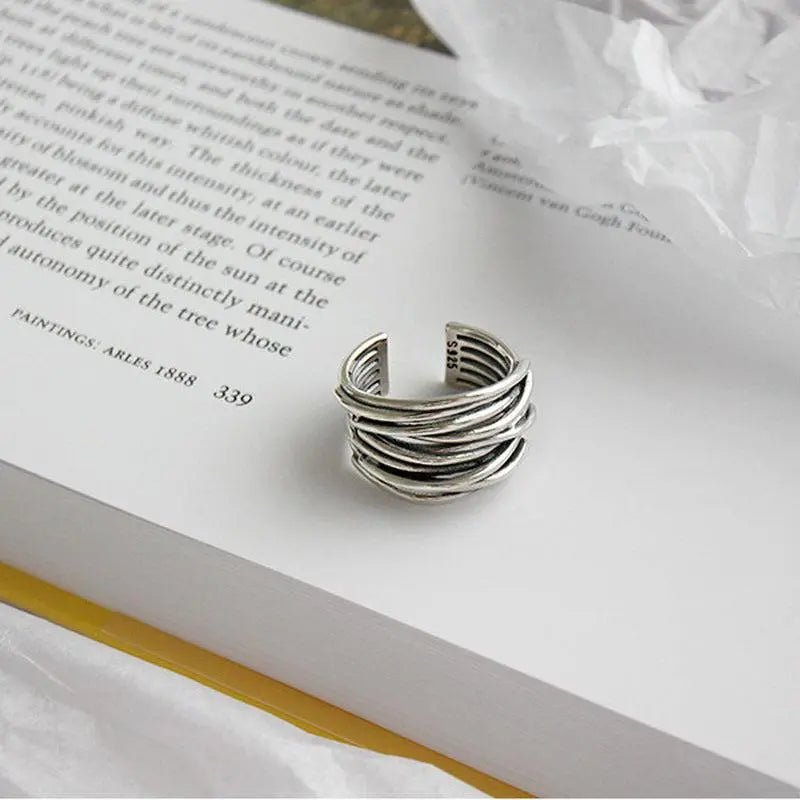 Margaret Robinson | Adjustable Silver Layer Ring