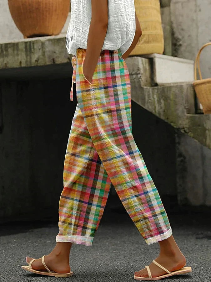 Margaret Robinson | Comfortable Checkered Pants