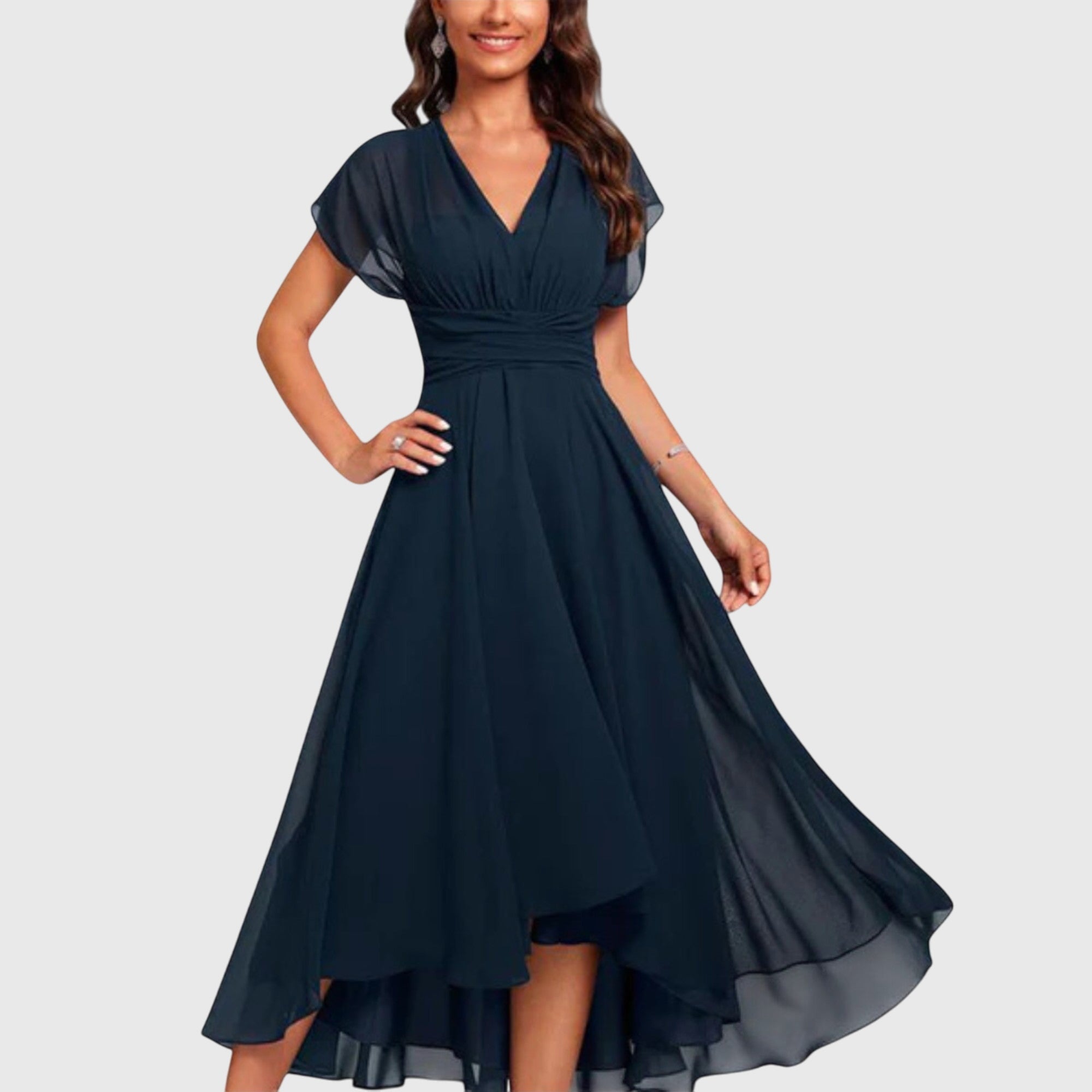 Margaret Robinson | V-Neck A-Line Dress