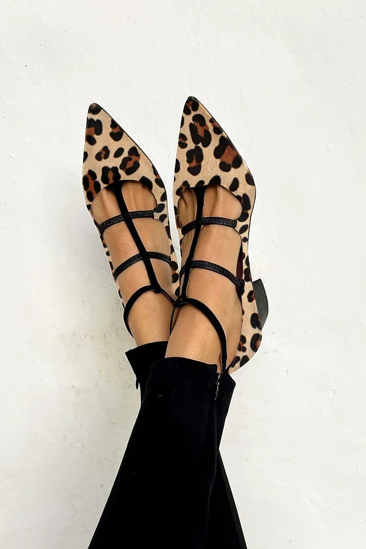 Margaret Robinson | Leopard Strap Orthopedic Heels