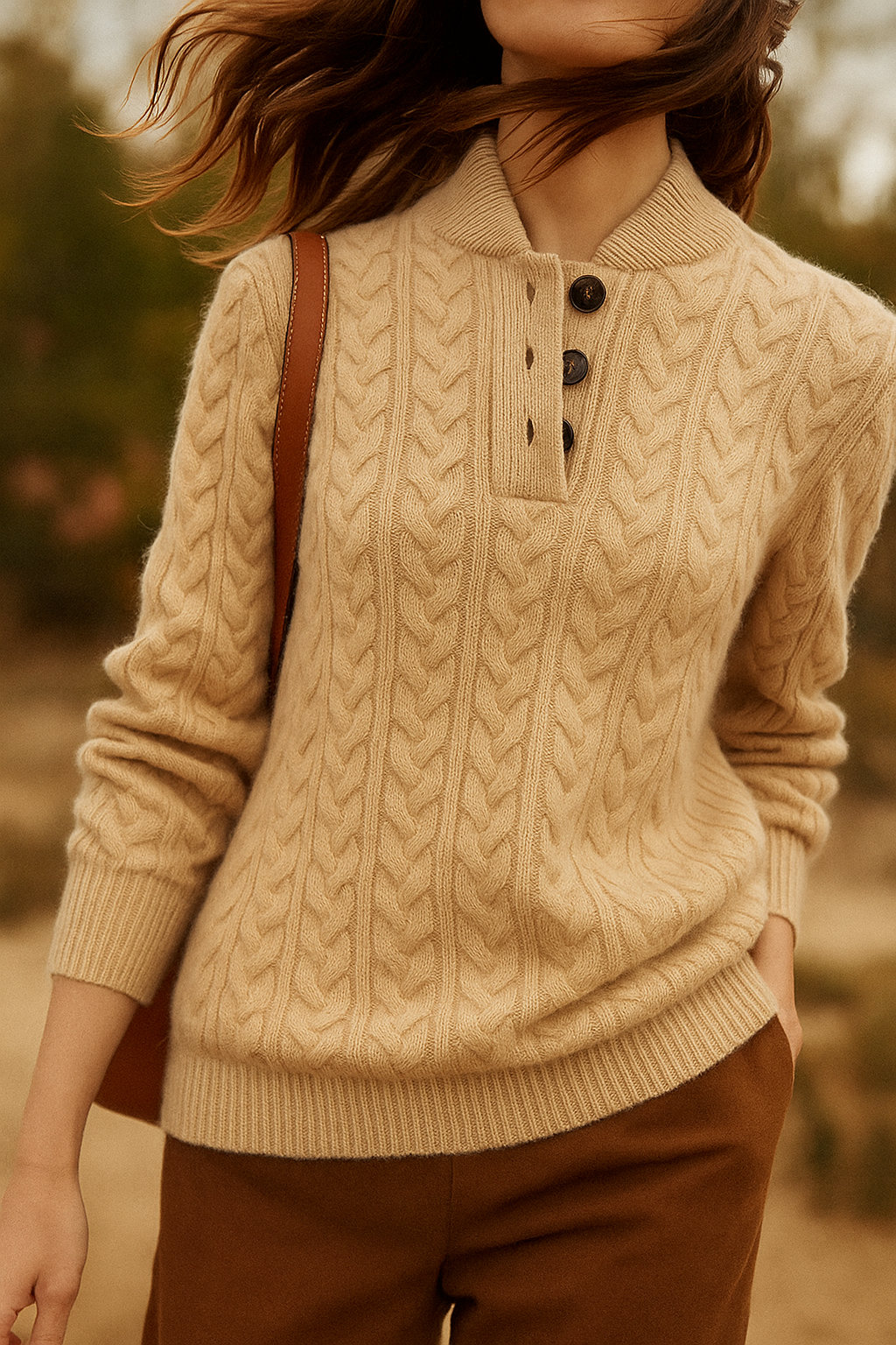 Margaret Robinson | Button-Up Sweater