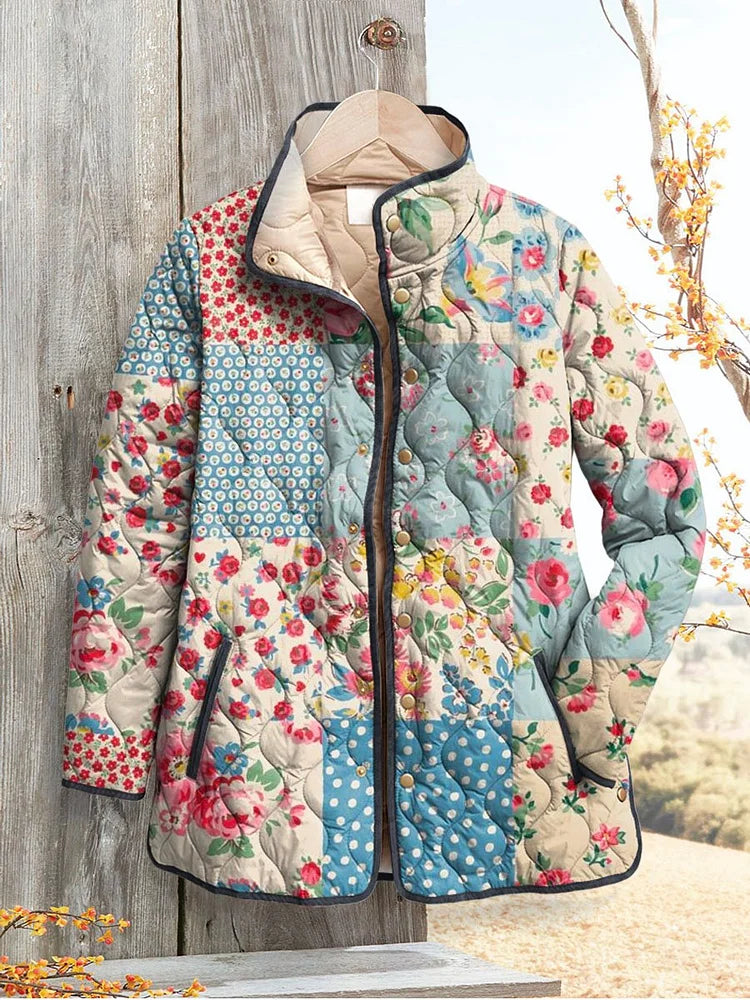 Margaret Robinson | Floral Quilted Jacket - Casual Style