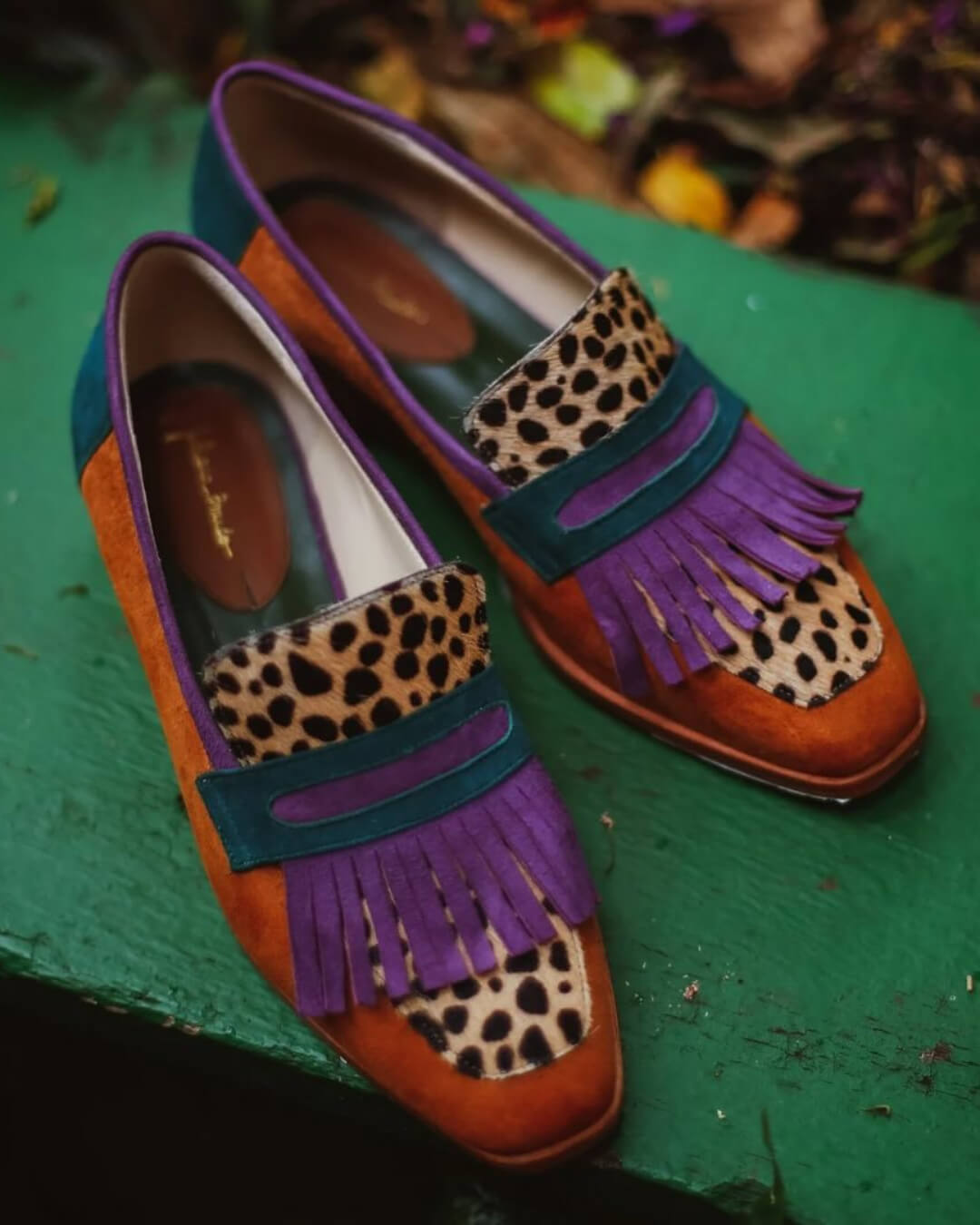 Margaret Robinson | Loafer With Fringes And Animal Print