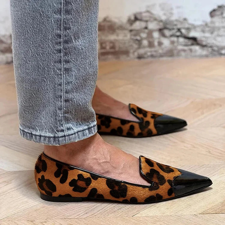 Margaret Robinson | Refined Animal Print Ballet Flats