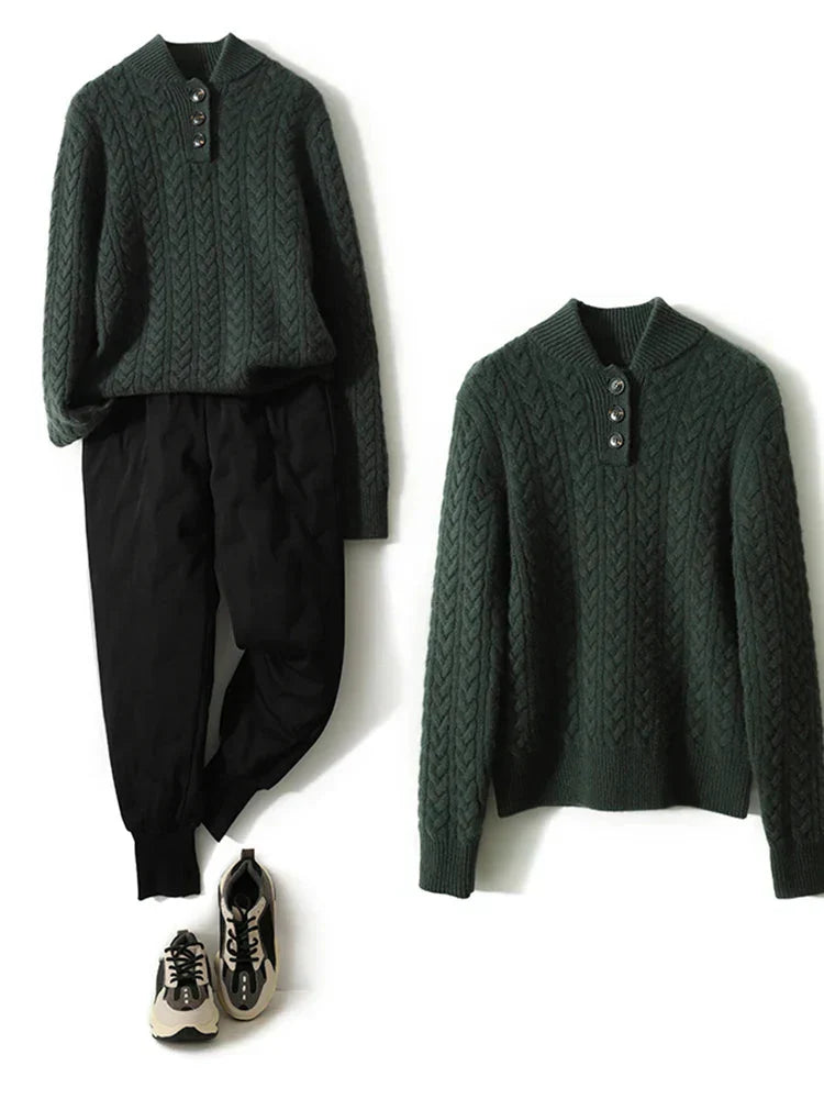 Margaret Robinson | Button-Up Sweater