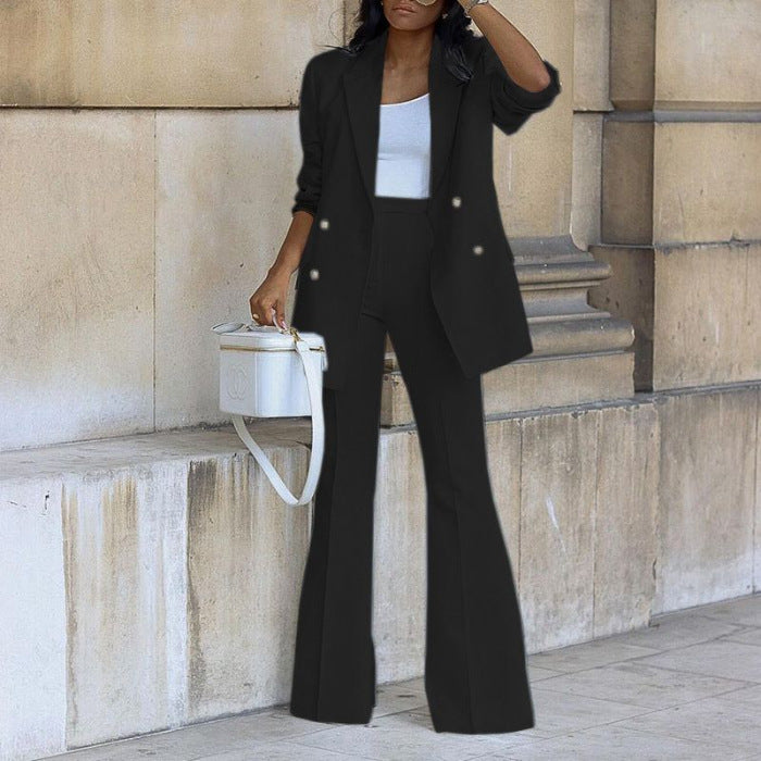Women's Matching Set | Tailored Blazer Straight Leg Trousers