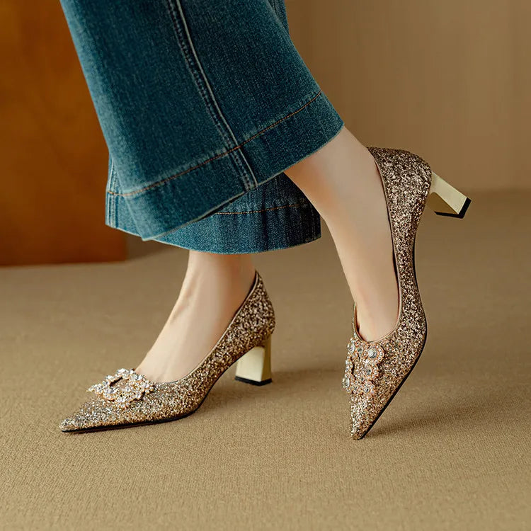 Margaret Robinson | Glitter Pumps