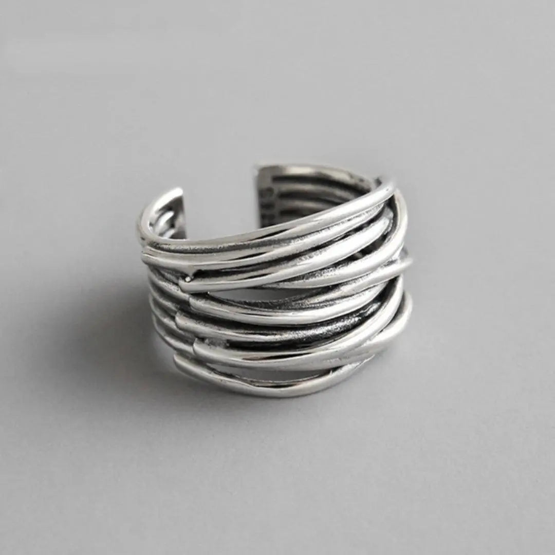 Margaret Robinson | Adjustable Silver Layer Ring