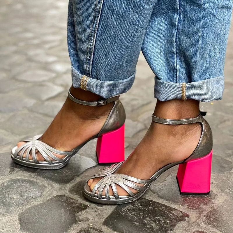 Margaret Robinson | Neon Block Heels