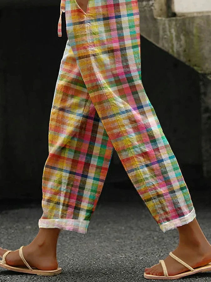 Margaret Robinson | Comfortable Checkered Pants