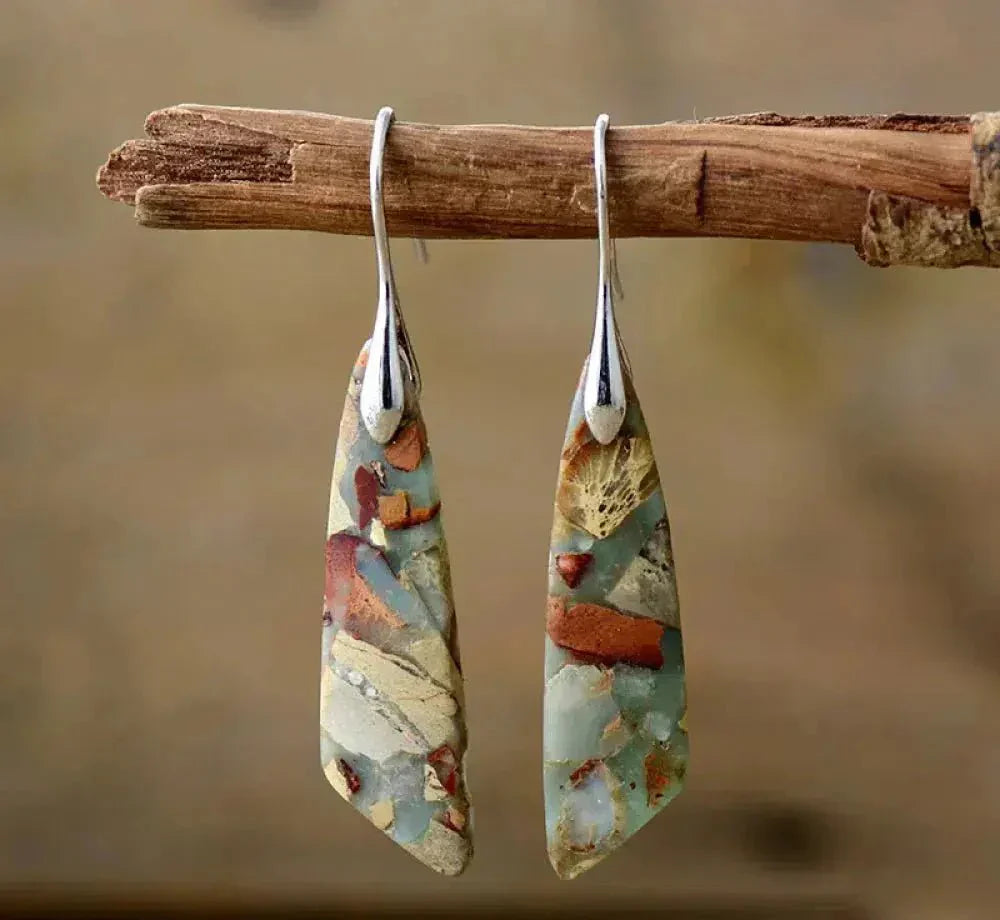 Margaret Robinson | Vintage Nature Stone Earrings